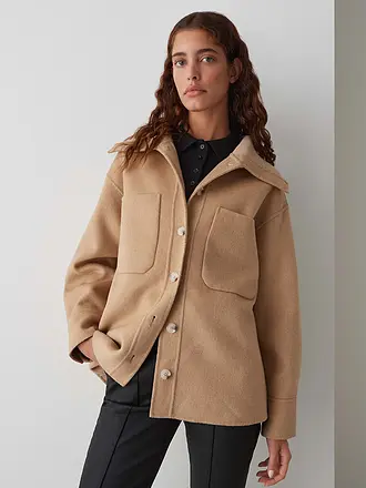 OPUS | Wolljacke JOSIA | hellbraun